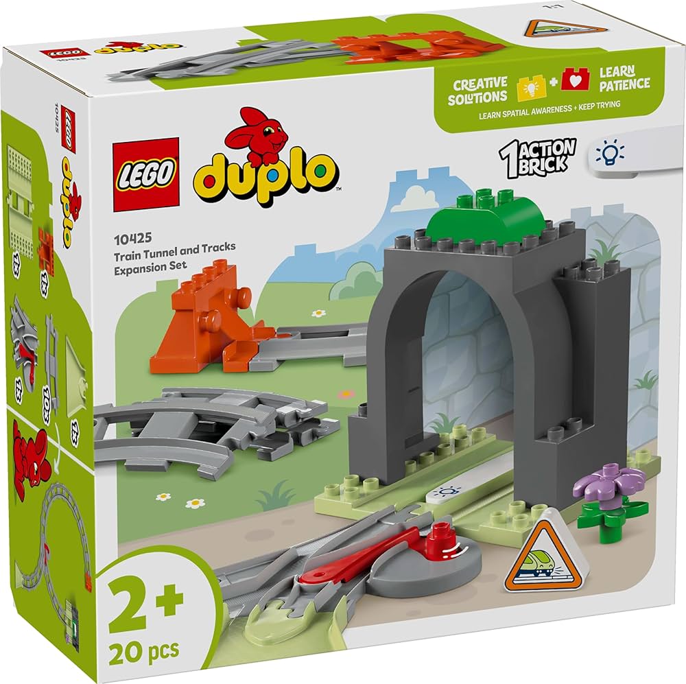 LEGO DUPLO Town Train Tunnel and Tracks Expansion Set 10425