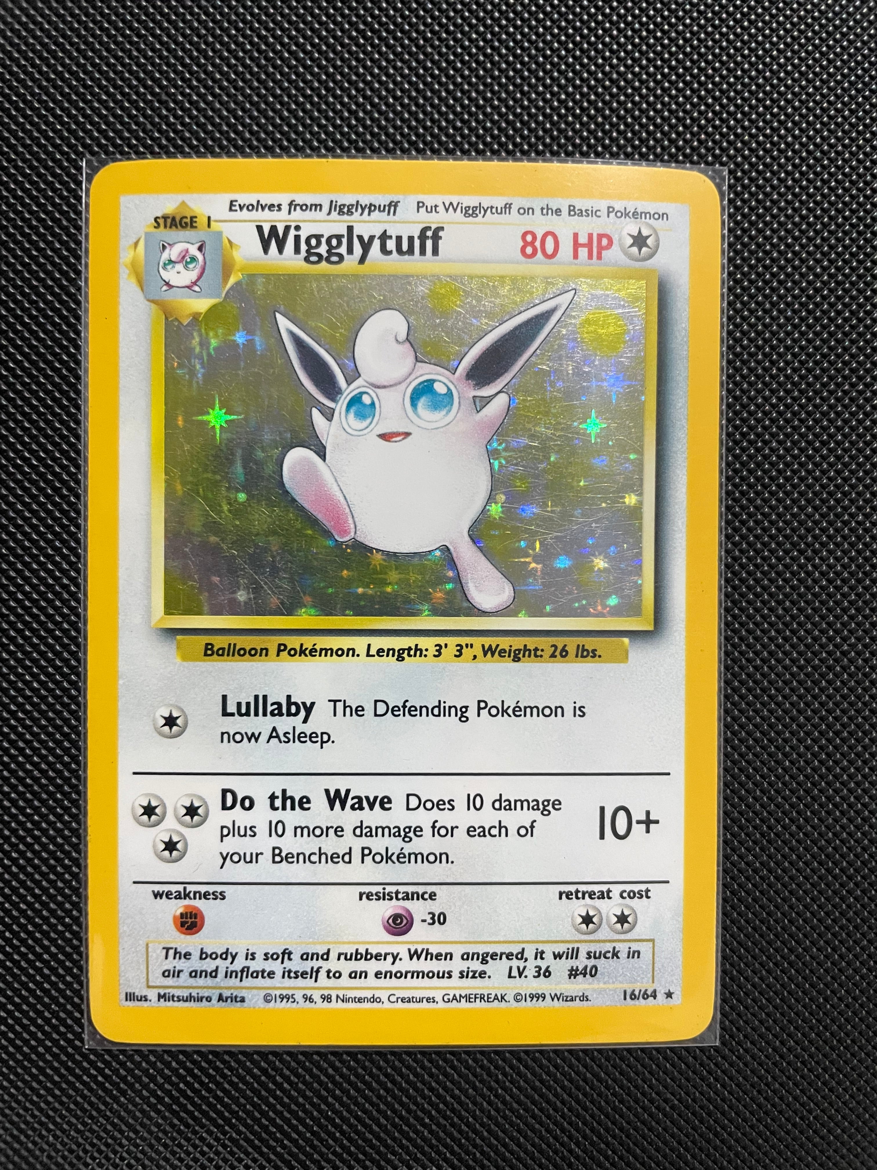 Wigglytuff vintage (Holo card)