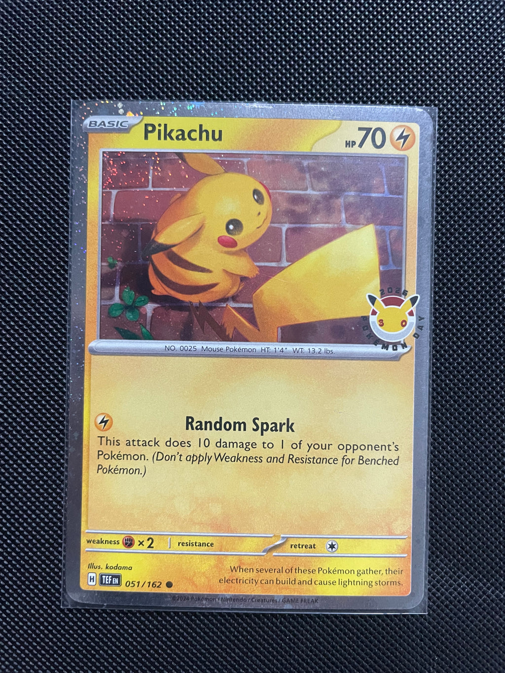 Pikachu promo From 30th Anniversary box