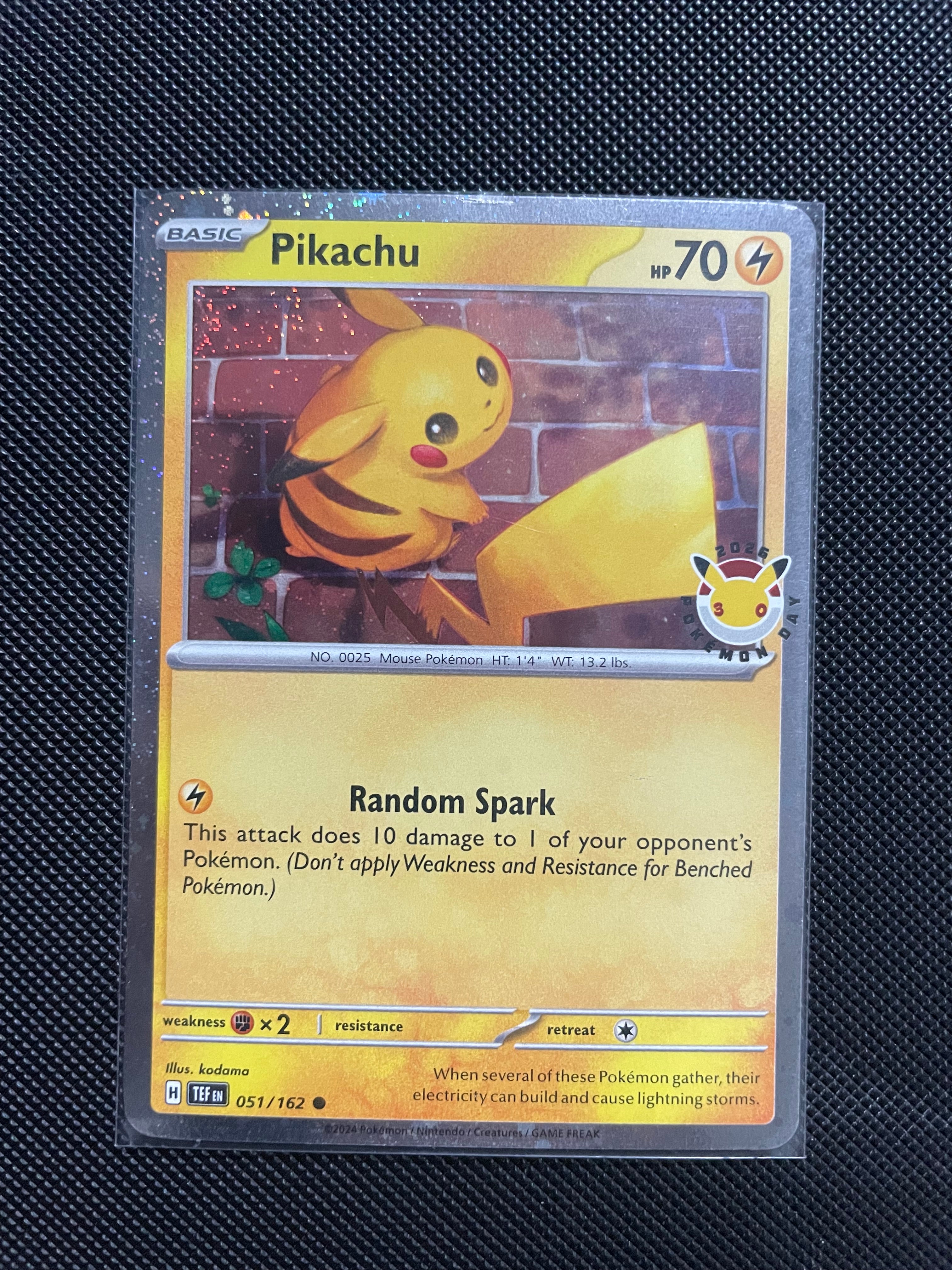 Pikachu promo From 30th Anniversary box